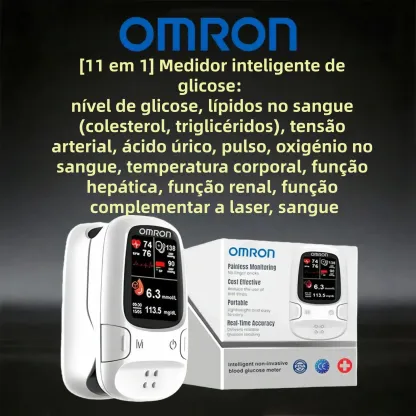🔥A Omron™ apresenta o novo medidor de glicose inteligente não invasivo lançado no mercado 🔥Feito nos EUA🔥