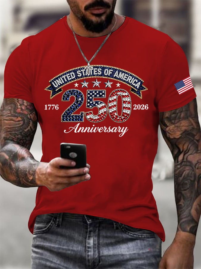 Men's Casual Printed Short-Sleeve T-Shirt