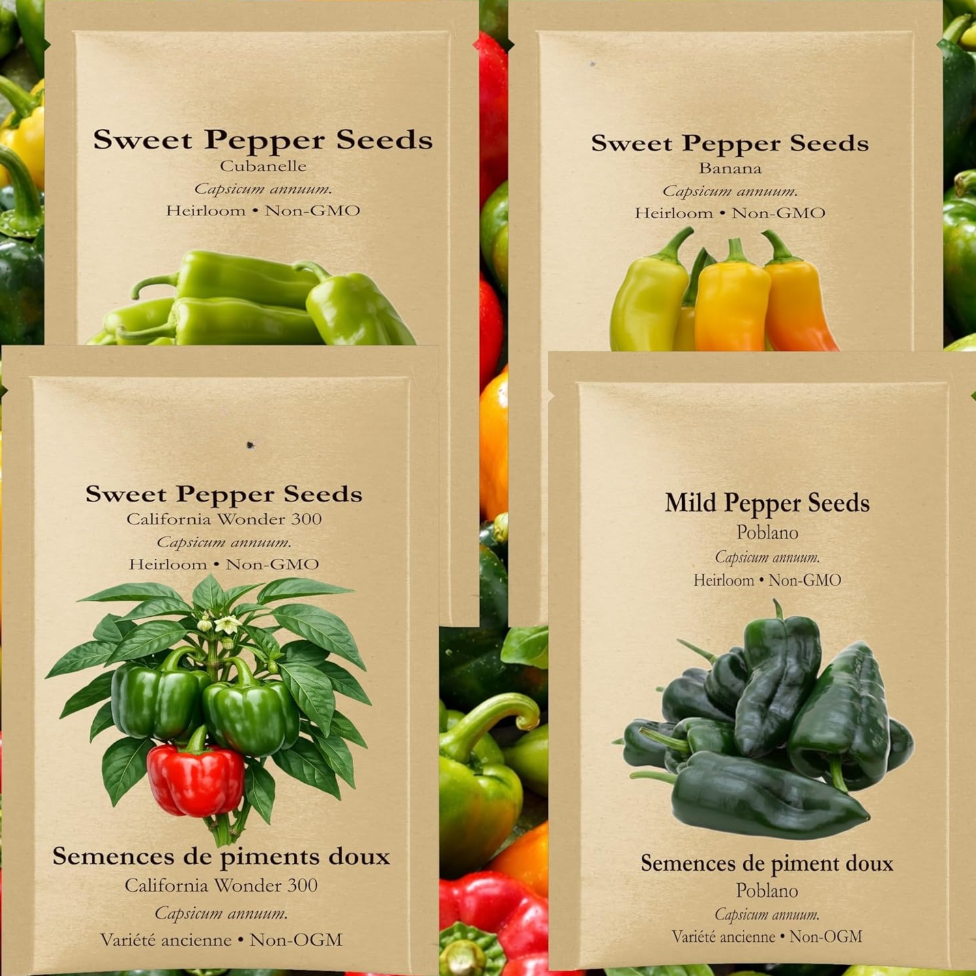 Heirloom Set of 6 varieties of tomato seeds (250 seeds) | Homestead, Ace 55, yellow pear, black prince, improved marglobe and beef steak | Hydroponics, indoor and outdoor