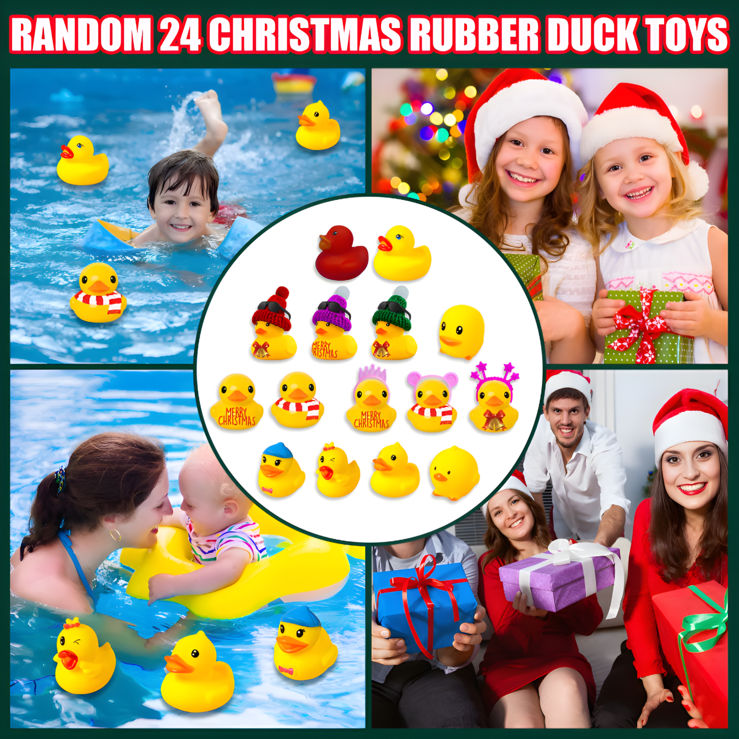 Holiday Countdown Rubber Duck Advent Gift Box