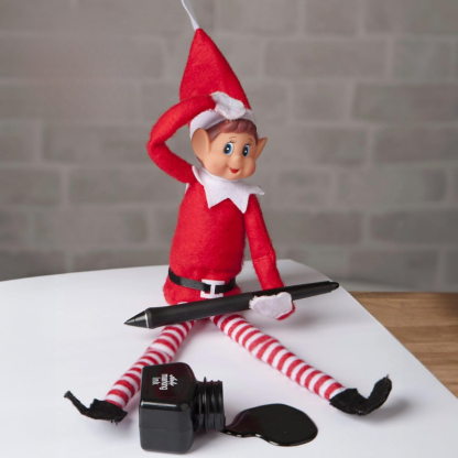 Christmas Elf Behaving Badly Plush Toy
