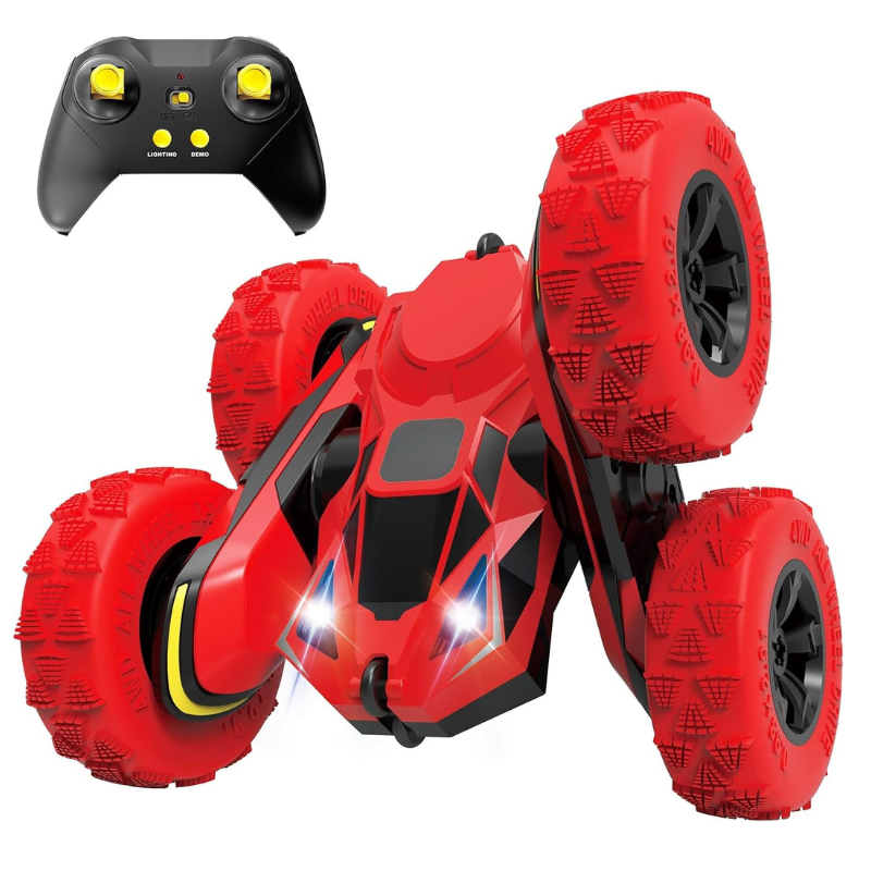 RC Stunt Toy Car With 360 Degree Flips And Double Sided Driving