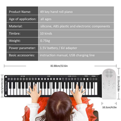 Hand Roll Portable Piano