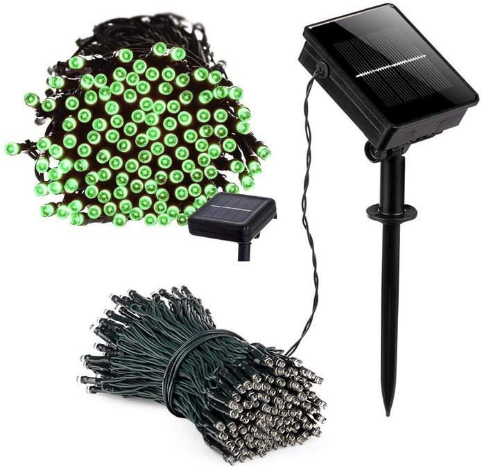 17-Meter String of 100 Led Solar-Powered Fairy Lights