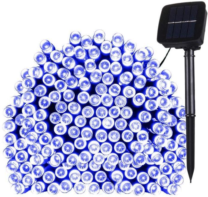 17-Meter String of 100 Led Solar-Powered Fairy Lights