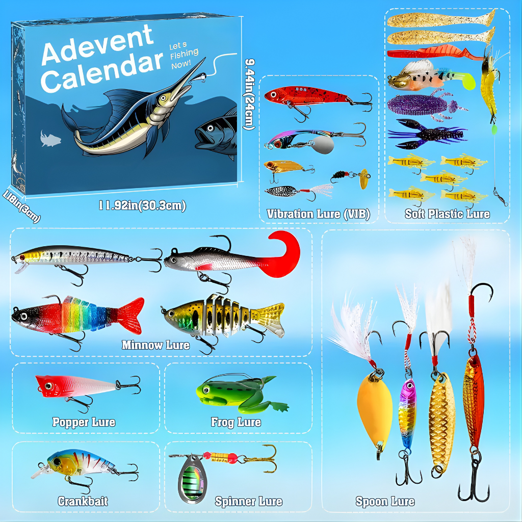 Fishing Lure Advent Calendar