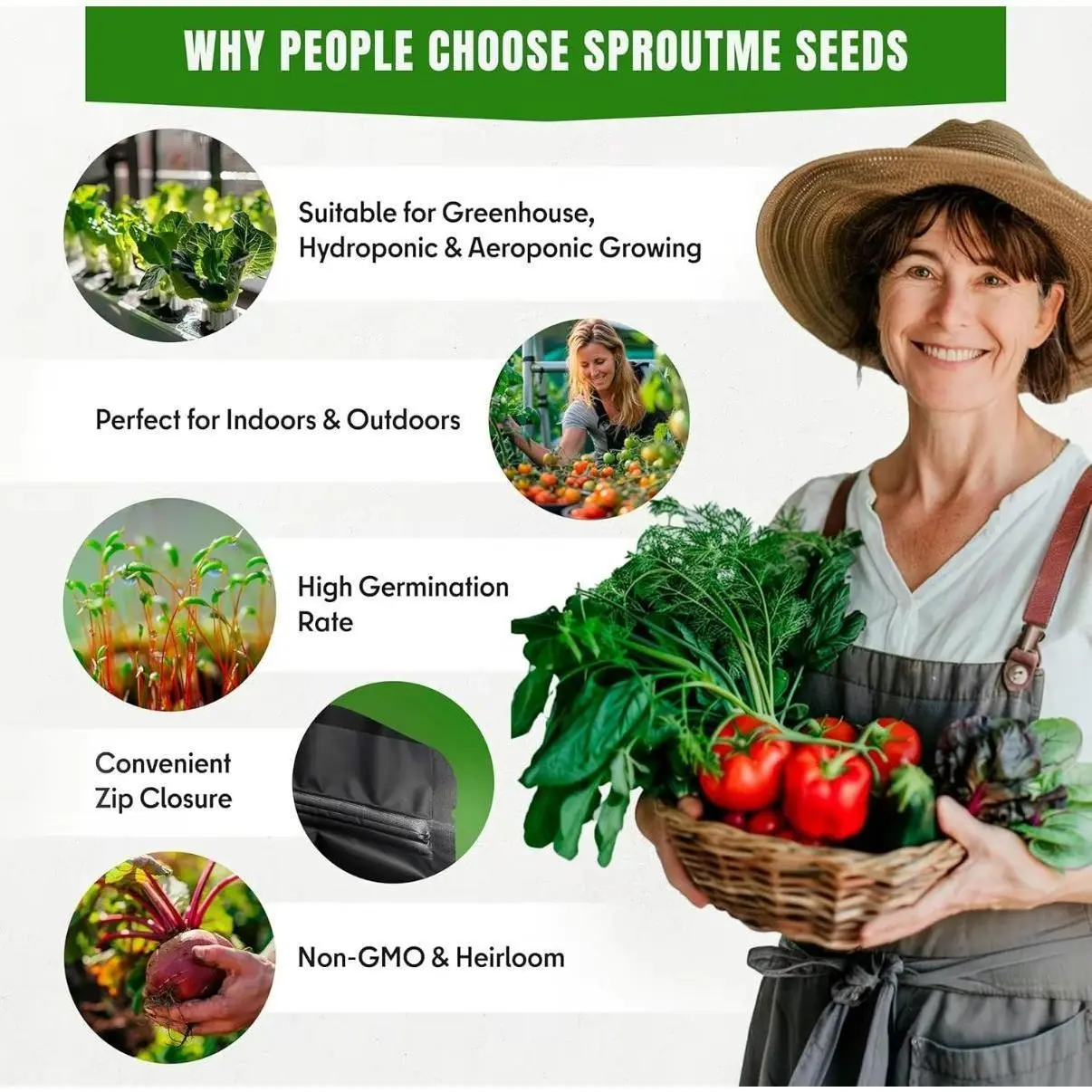 Open Seed Vault Non-GMO Heirloom Garden Vegetables Pack - 30 Varieties, 30,000 Natural Seeds for Gardening, Survival Gear Emergency Supplies Gift, Heirloom Seeds