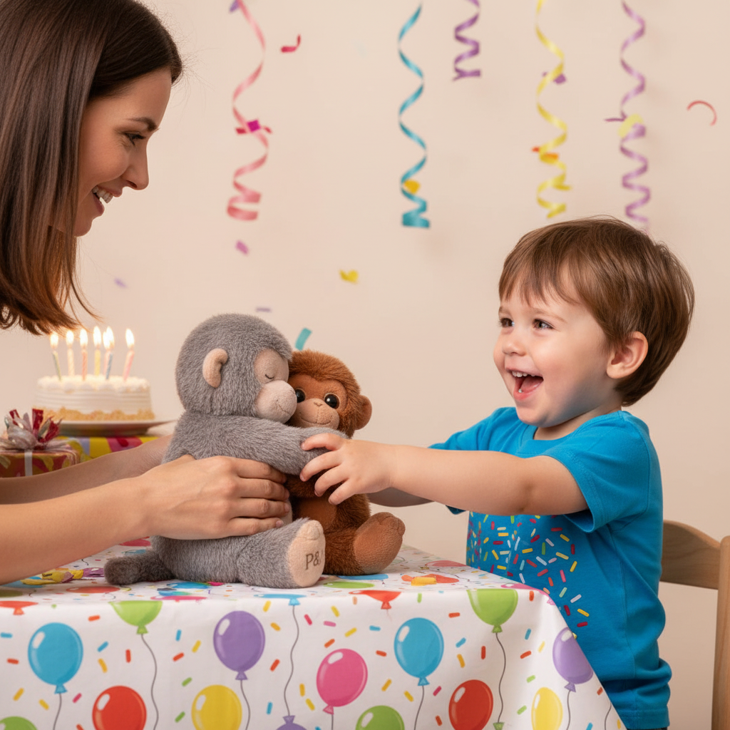 Punch Monkey And Momo Chan Stuffed Plush Toy