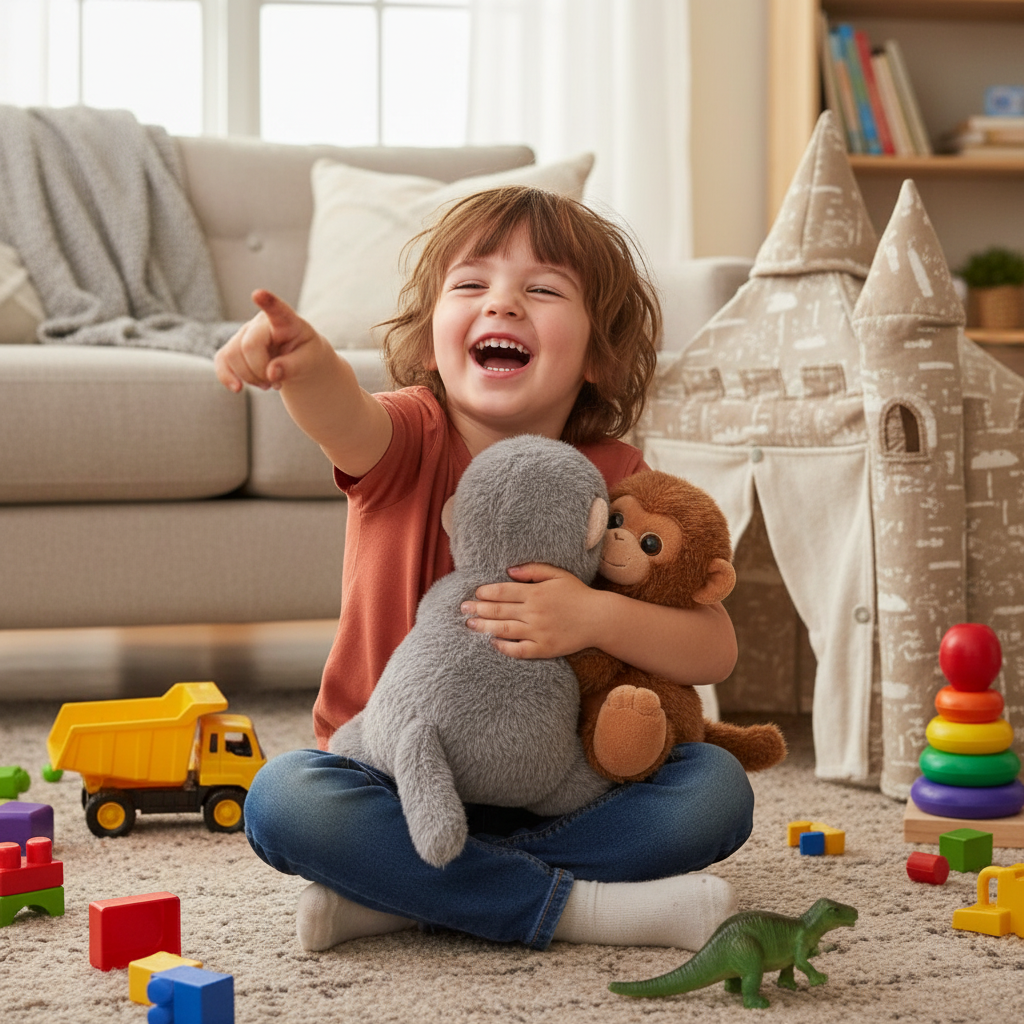 Punch Monkey And Momo Chan Stuffed Plush Toy