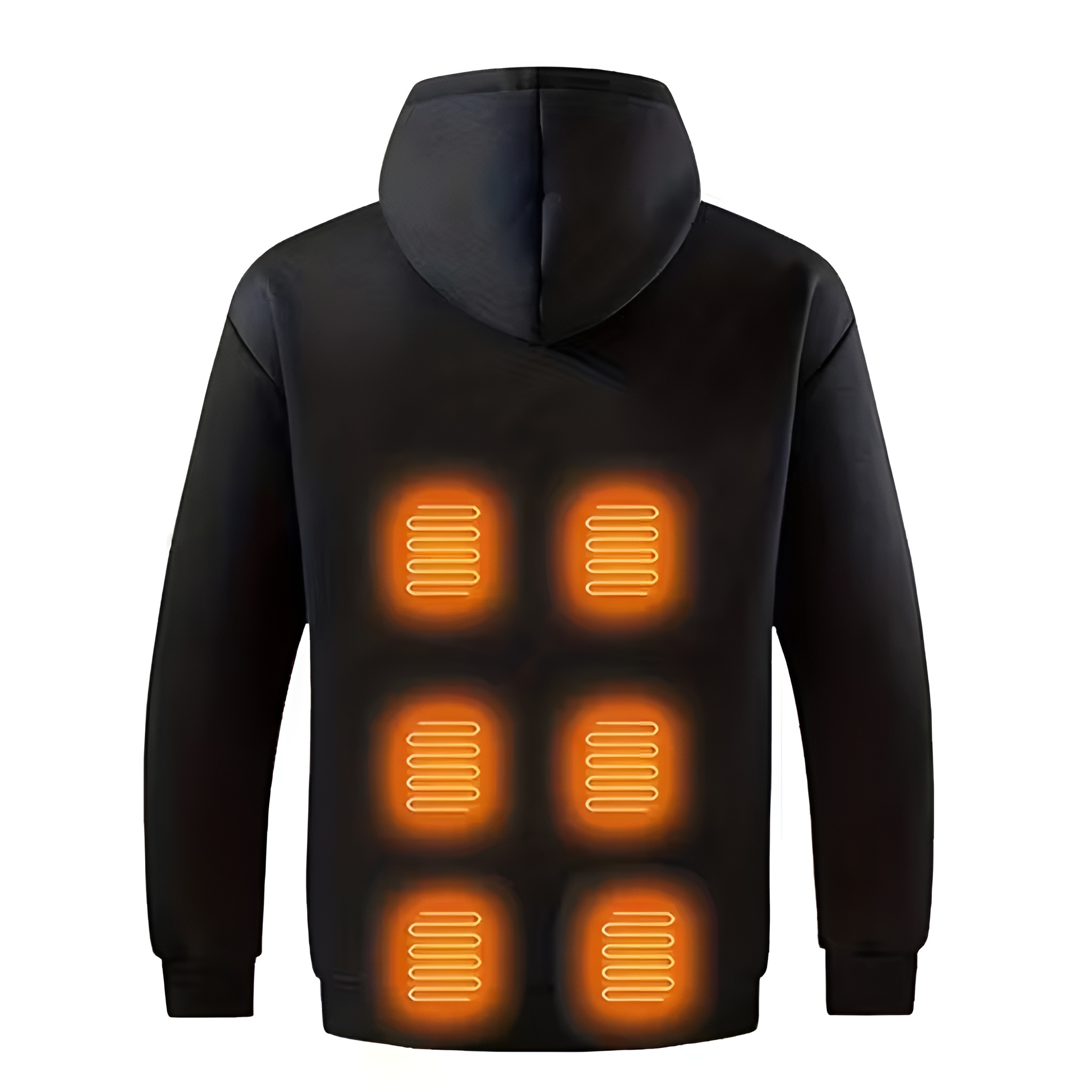 USB Heated Hoodie With Adjustable Eight Heating Zone