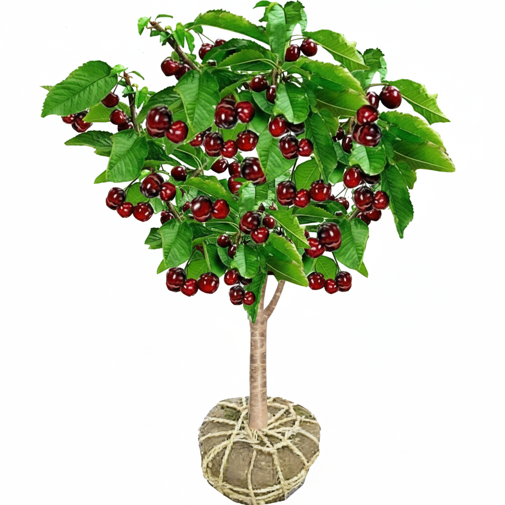 Black Cherry Fruit Sapling Tree For Home Gardens