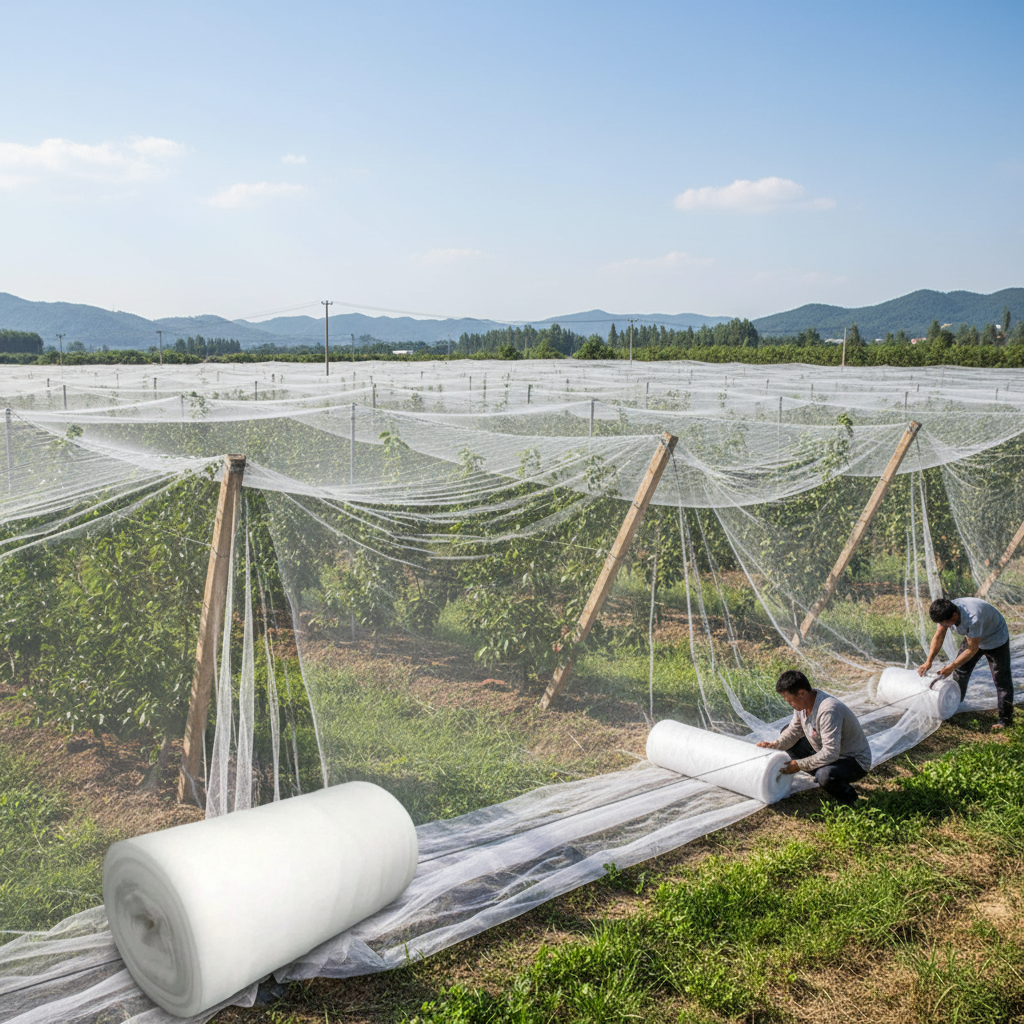 Polyethylene 60 Mesh Transparent Insect Netting For Fruit Covering And Plant