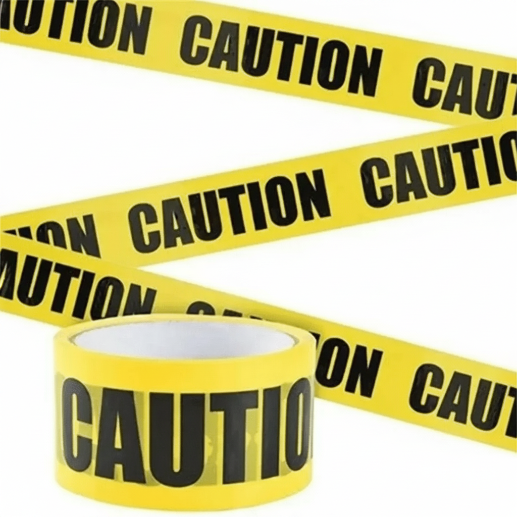 Caution Danger Warning Barrier Tape For Construction Site Decoration