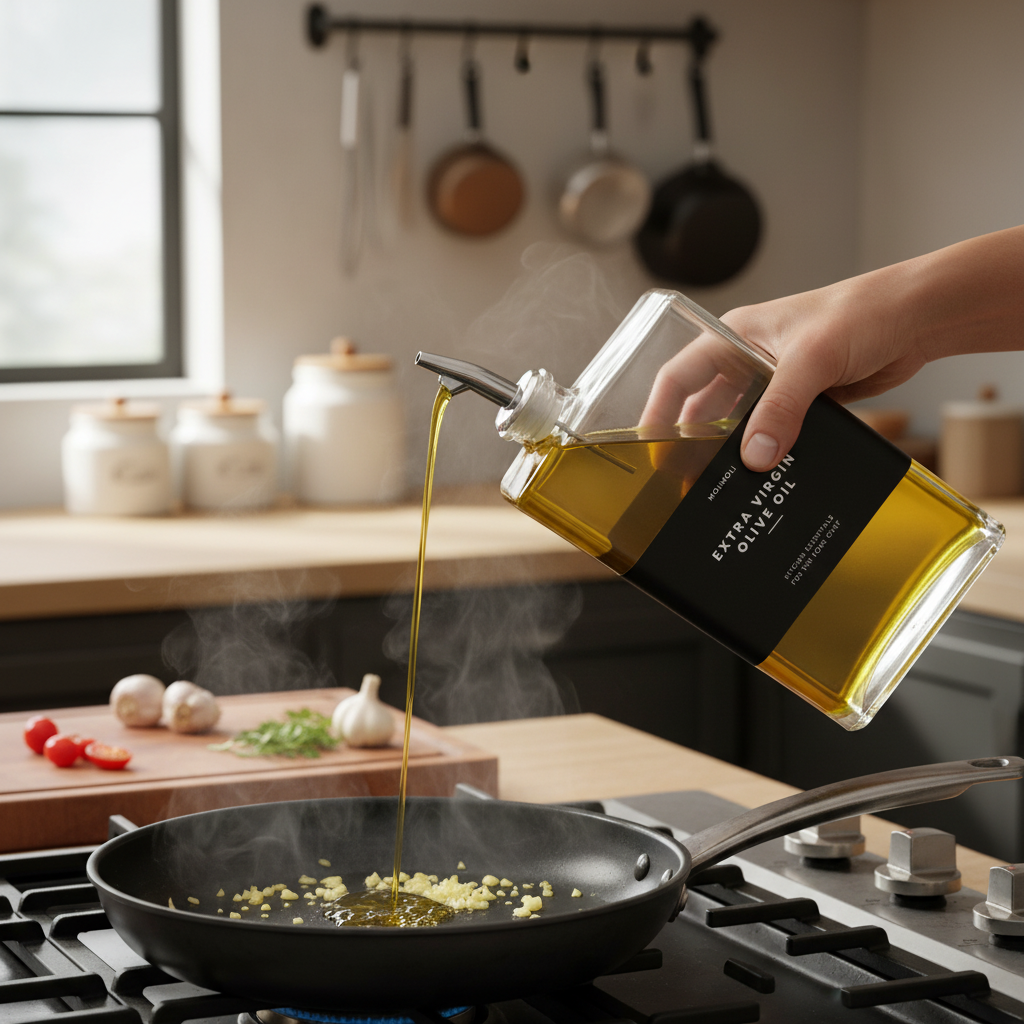 Modern Glass Design Oil Dispenser Bottle For Kitchen