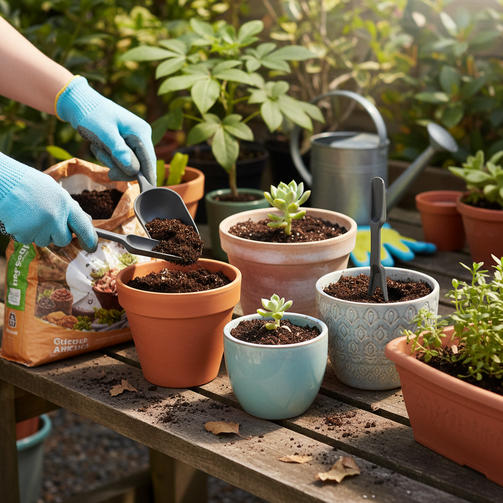 4 Pieces Mini Gardening Tool Set For Potted Plants