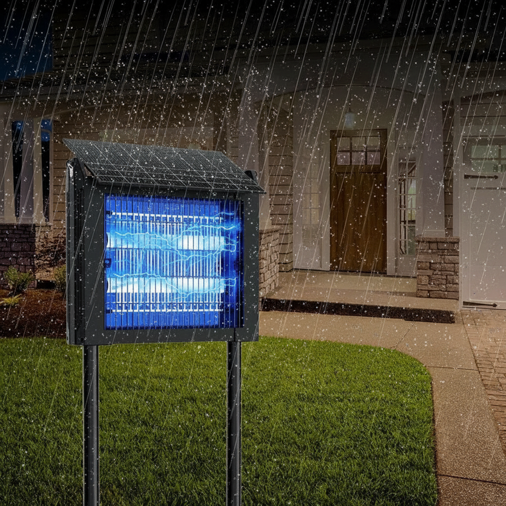 Powerful Large Solar Bug Zapper Outdoor
