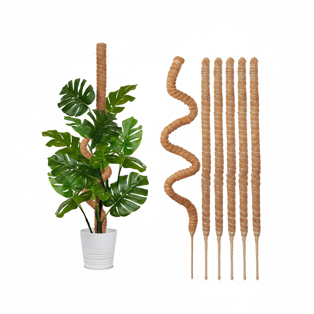 Bendable Moss Poles For Climbing Plants And Houseplants Support Stakes