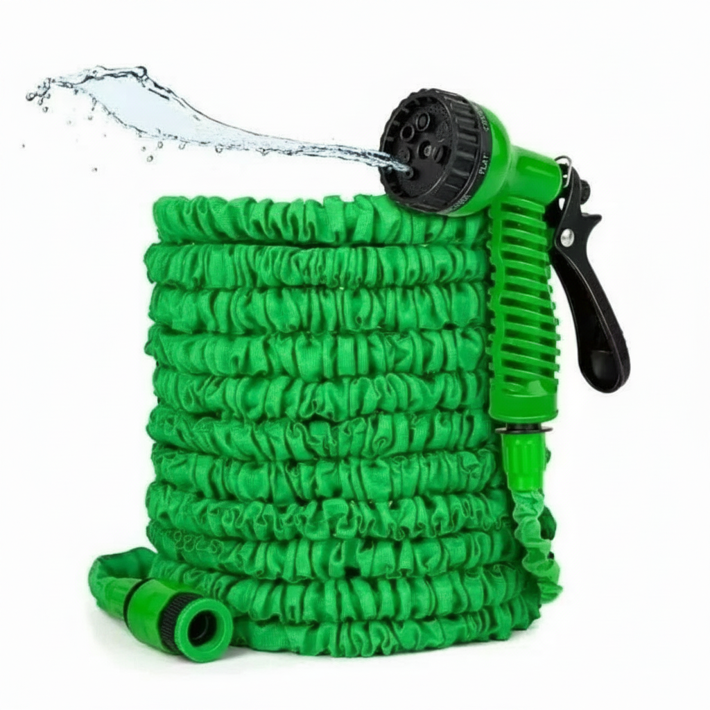 Upgraded 100ft Expandable Garden Hose Pipe With 7 Function Spray Nozzle