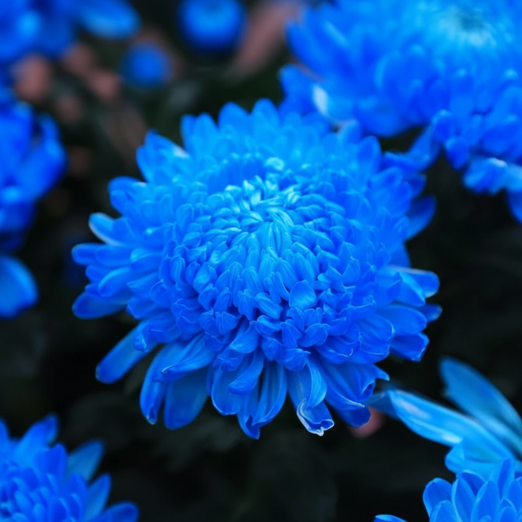Blue Fireball Dahlia Seeds