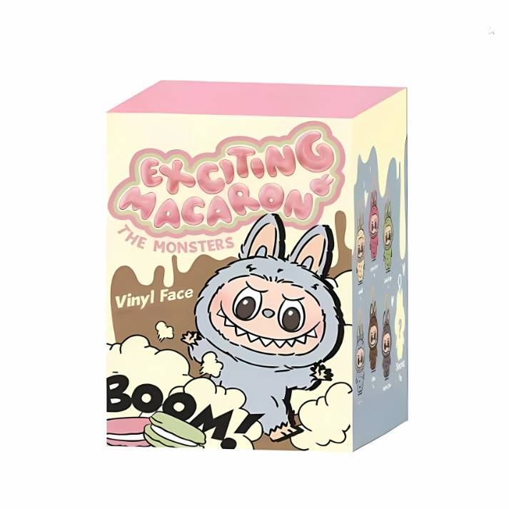 Labubu Macaron Series Plush – Box Pastel Plush Keychains