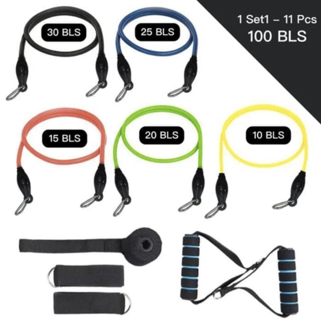 11pcs Resistance Band Set