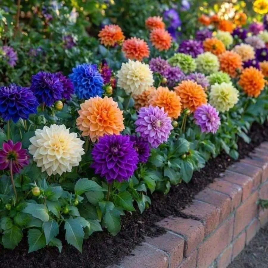 200 Pieces Bright Color Mix Dahlia Flower For Garden
