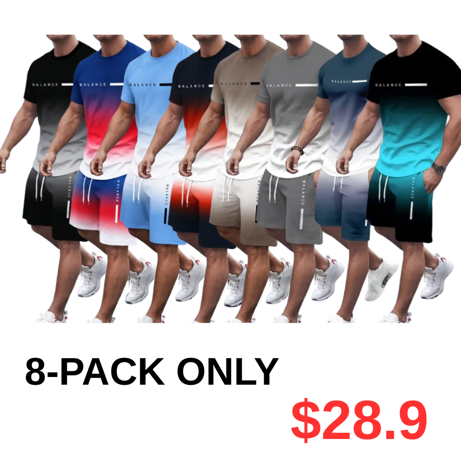 ⚡ Men's Gradient Fitness 2-Piece Set