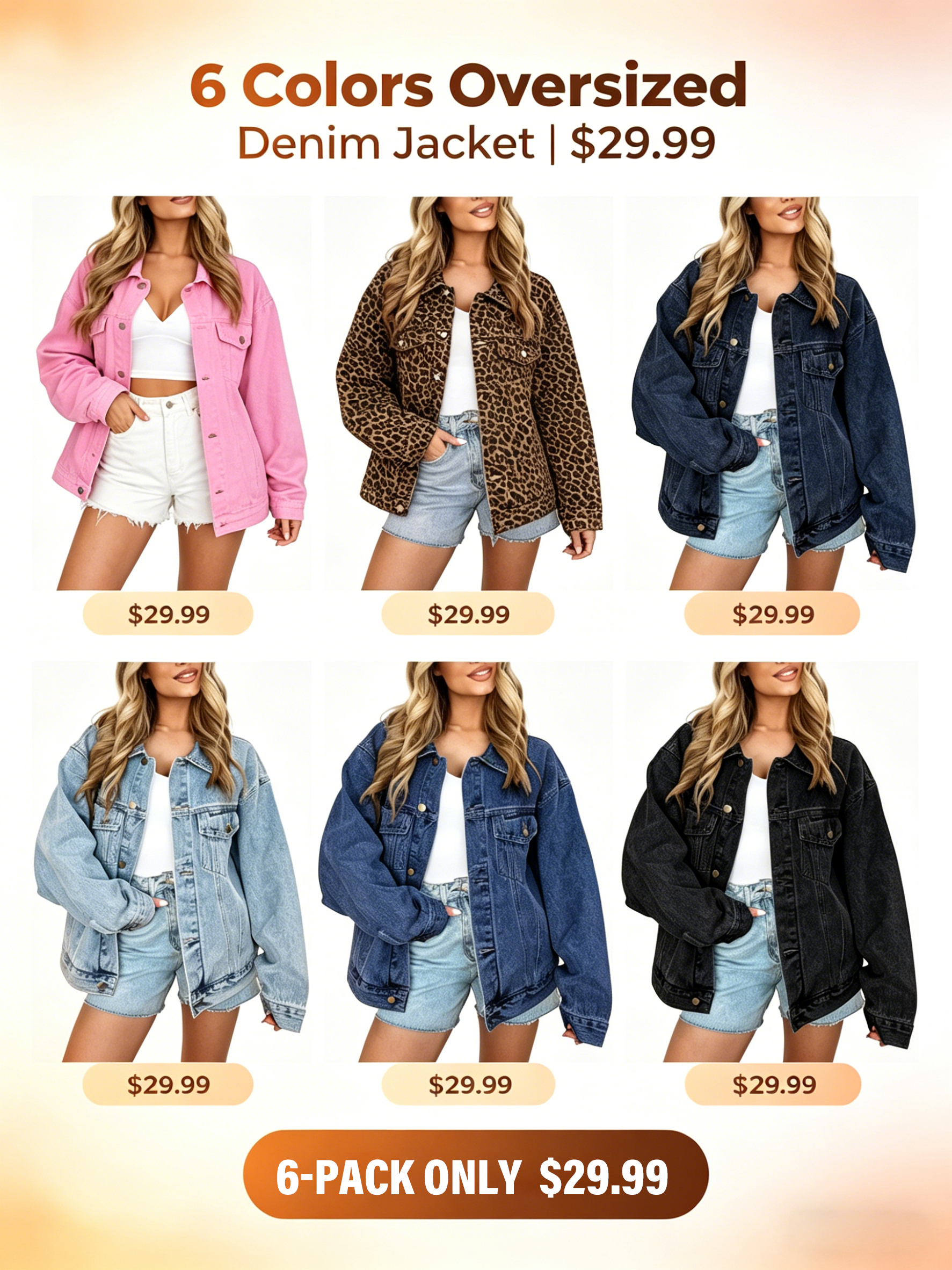 Women's Oversized Jeans Jacket