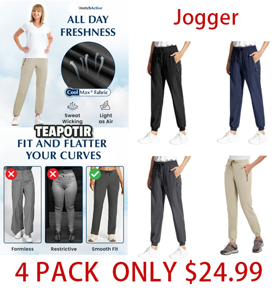 StretchActive - Women's Ultra Soft Stretch Perfect Drape Casual Pants