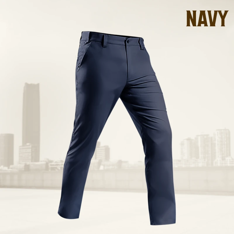 GlideActive - Men's Active Khaki Pants With Expandable Waistband