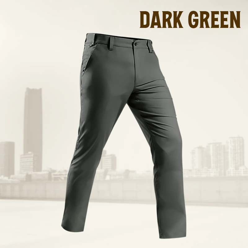 GlideActive - Men's Active Khaki Pants With Expandable Waistband