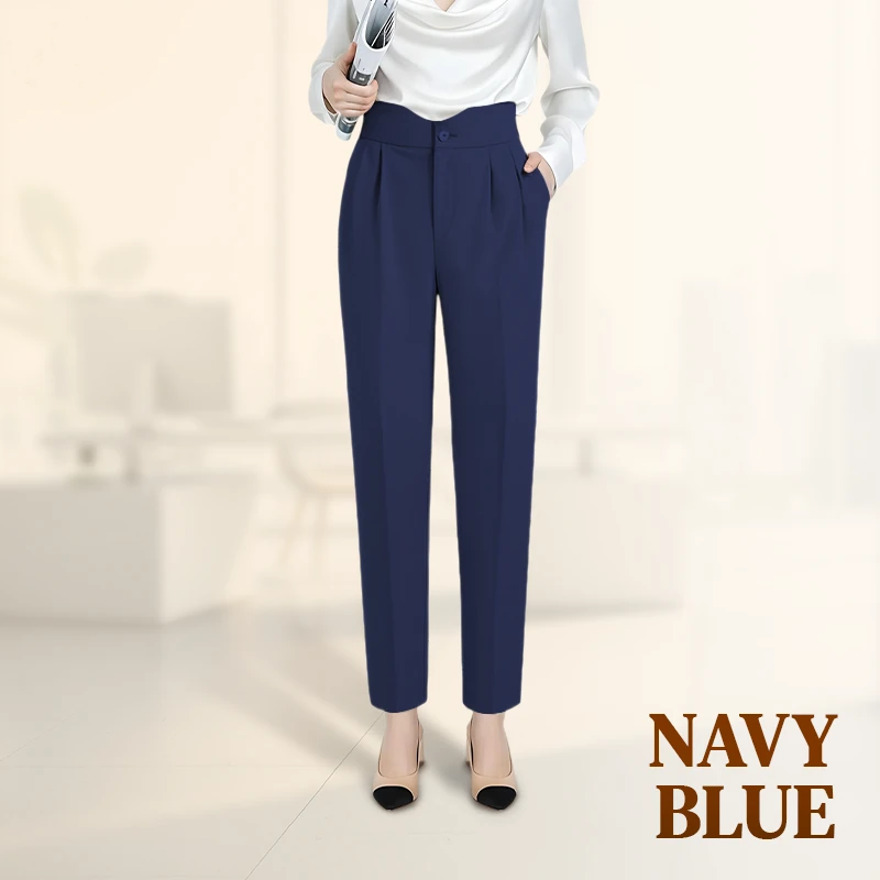 LoraGrace - Women's Soft Pleated Smart Casual Pants