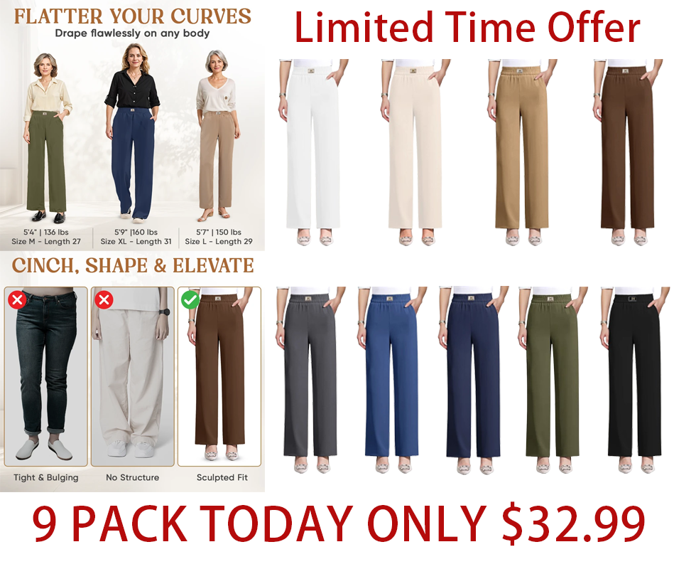 GlamorEase - Perfect Drape High Rise Pull-On Stretch Pants