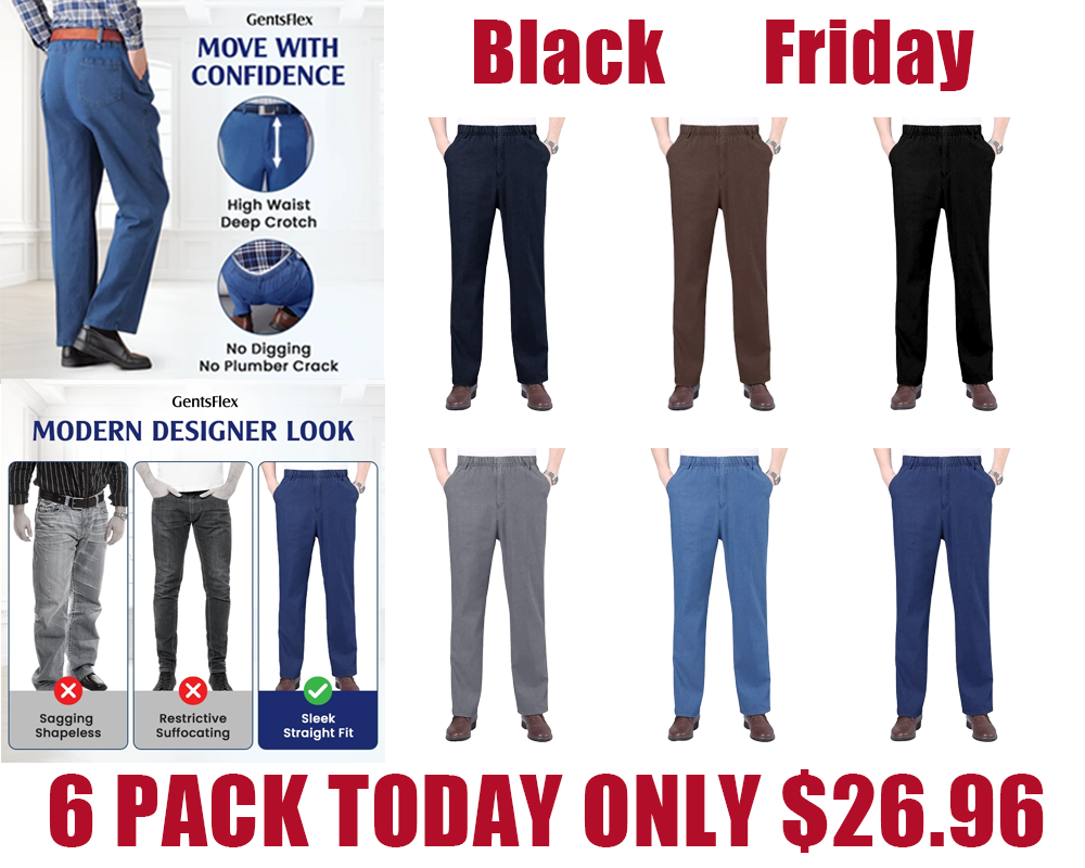 GentsFlex - Flexible Waist Straight Fit Comfort Denim