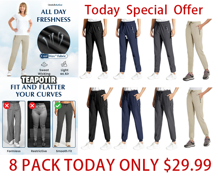 StretchActive - Women's Ultra Soft Stretch Perfect Drape Casual Pants