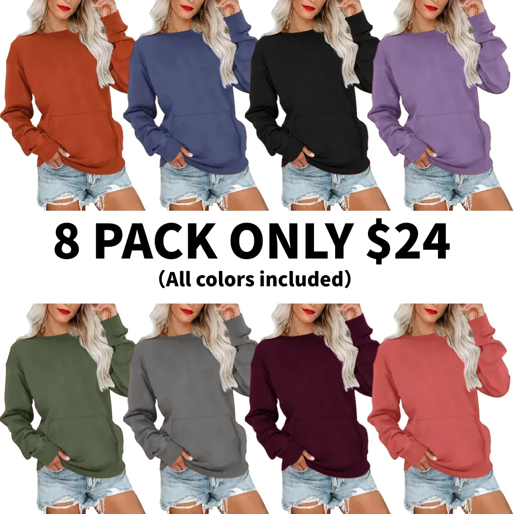 Women's Crewneck Hoodless Sweatshir