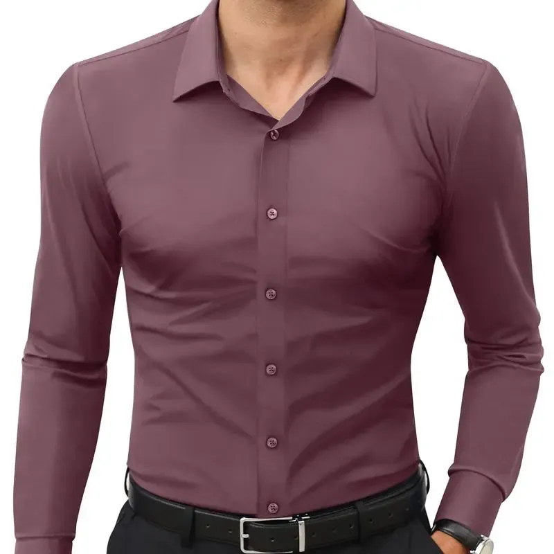 🔥Men's Super Stretchy Dress Shirt Quick-Drying Breathable Anti-Wrinkle