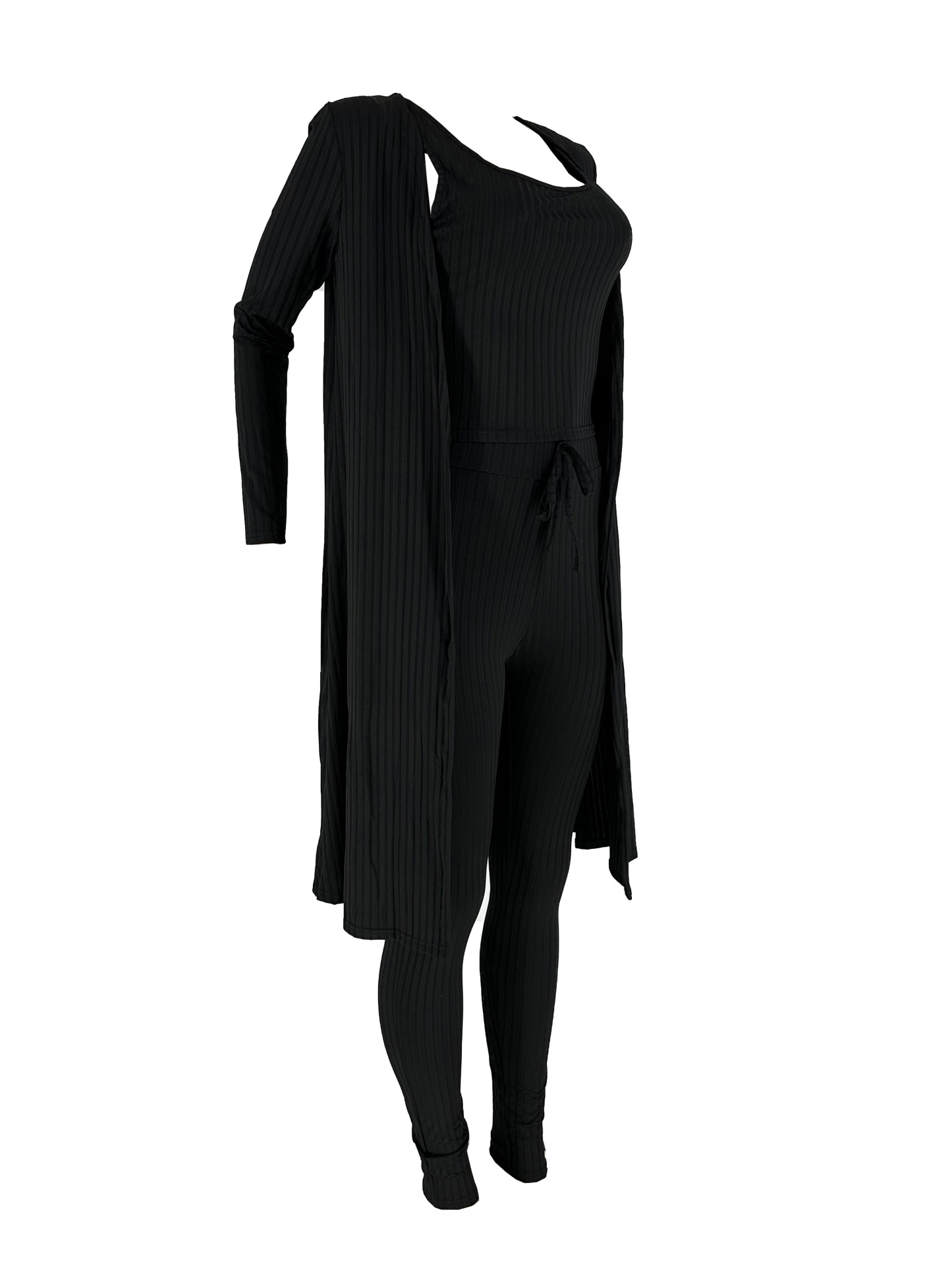 Women 3 Piece Wide Leg Pants Set Casual Long Sleeve Jacket Cardigan With Solid Tank Pants Set Dinner Suit Women