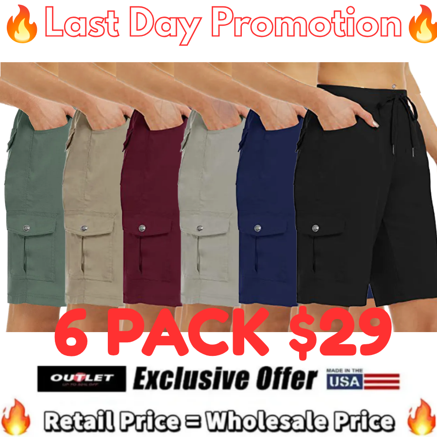 Women's Quick-Dry Cargo Shorts with Pockets