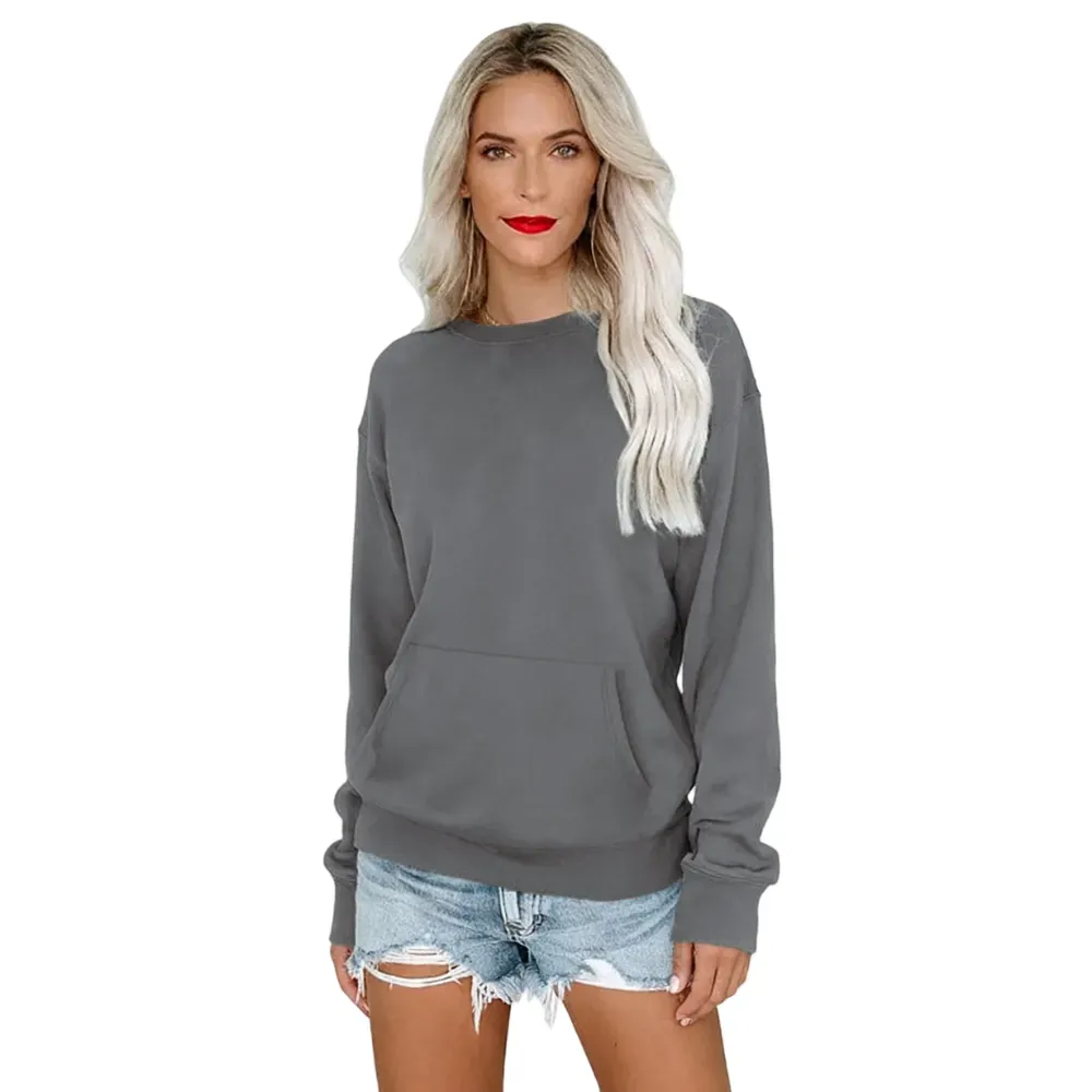 Women's Crewneck Hoodless Sweatshir