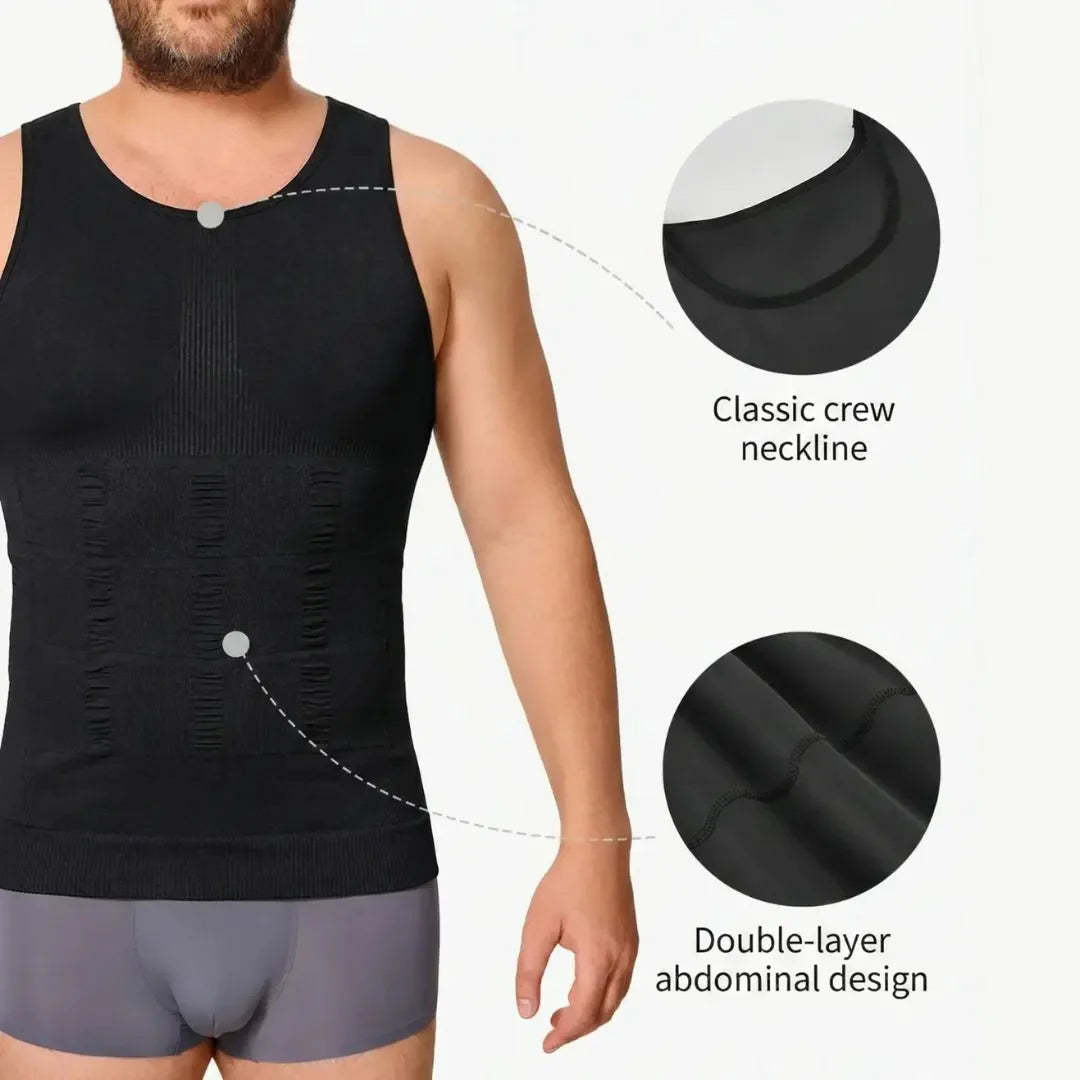 {Pack of 2} [BUY 1 GET 1 FREE] Men's Shapers Tank - Breathable Activewear Mesh