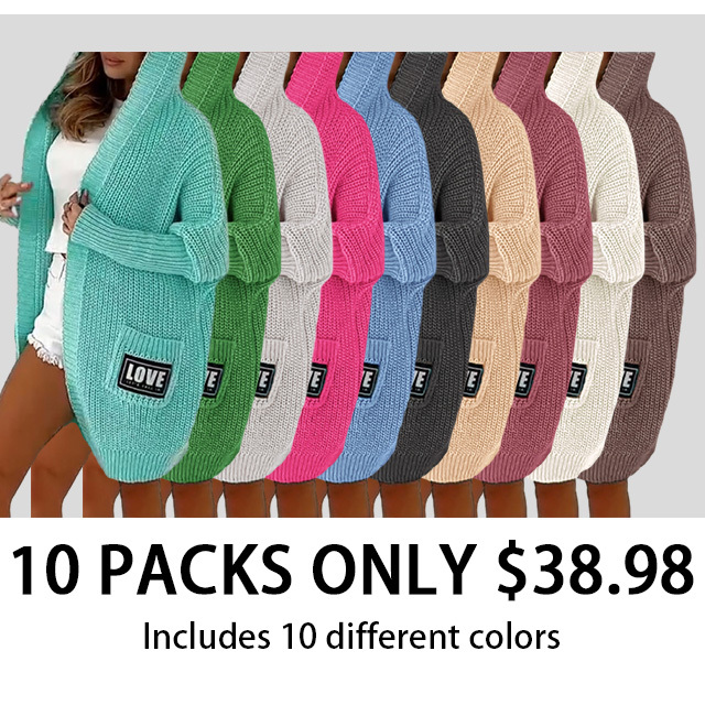 Women's Hooded Knitted Casual Cardigan