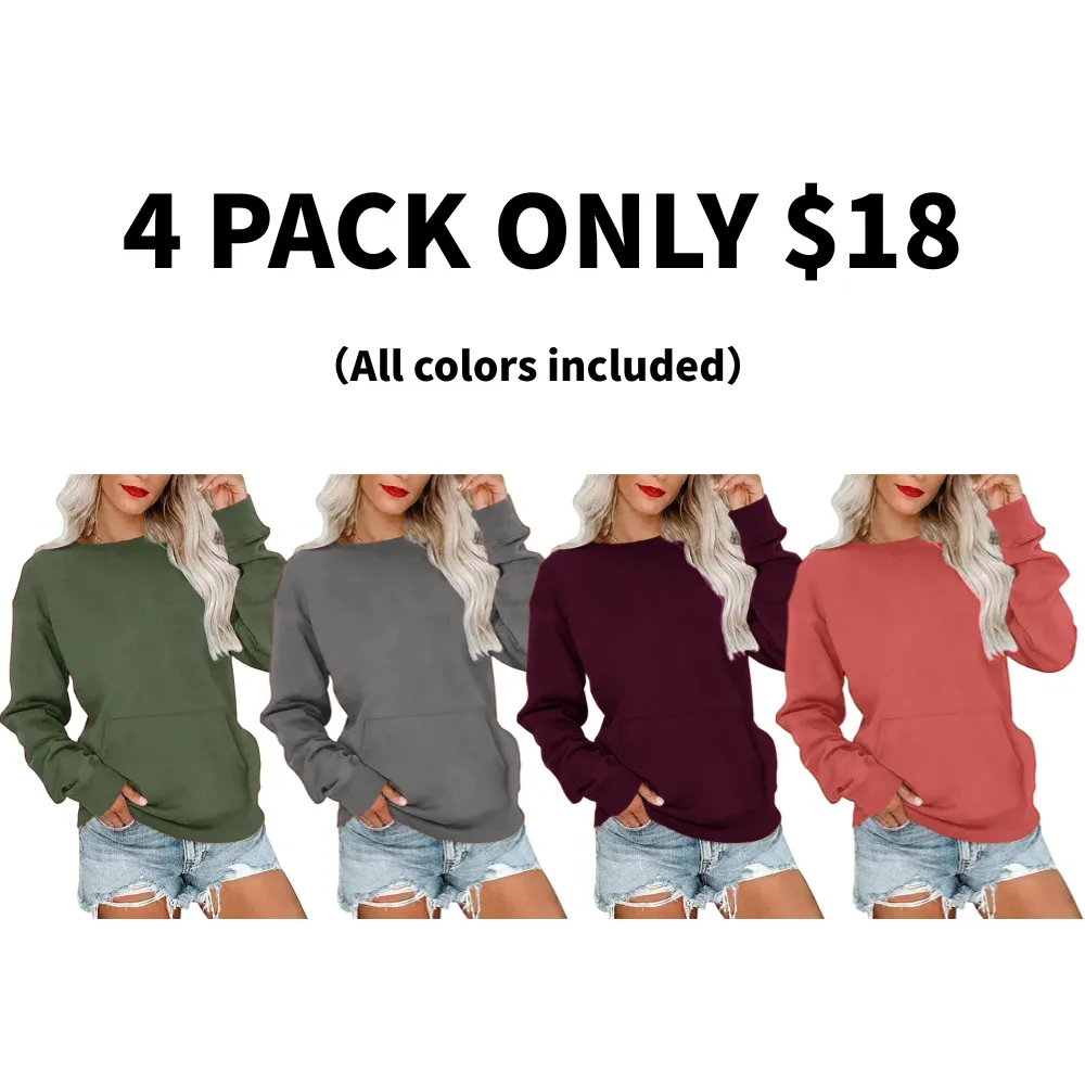 Women's Crewneck Hoodless Sweatshir
