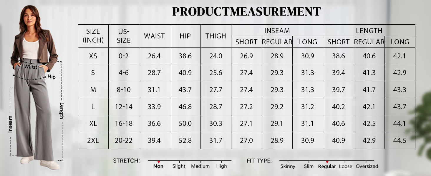 High Waisted Work Pants for Women