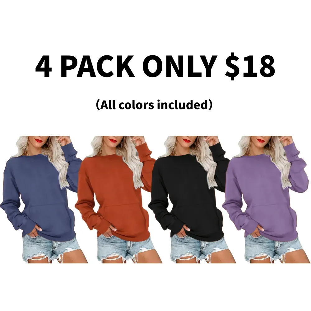 Women's Crewneck Hoodless Sweatshir