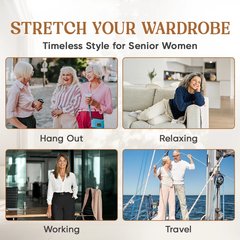 GlamorEase - Perfect Drape High Rise Pull-On Stretch Pants