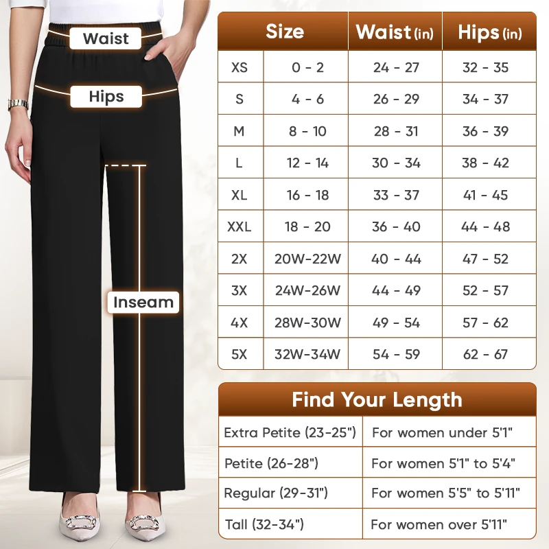 GlamorEase - Perfect Drape High Rise Pull-On Stretch Pants