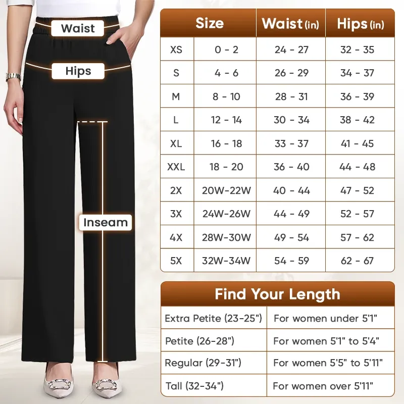 GlamorEase - Perfect Drape High Rise Pull-On Stretch Pants
