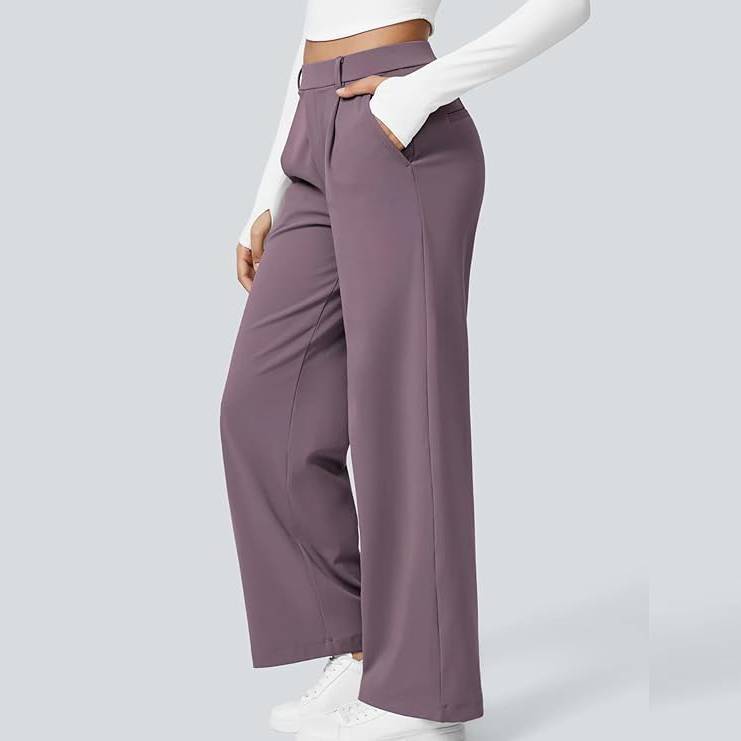🎅Early Christmas Sale🎄High Waisted Work Pants for Women Business Casual Outfits Office Dress Pants Trousers with Pockets