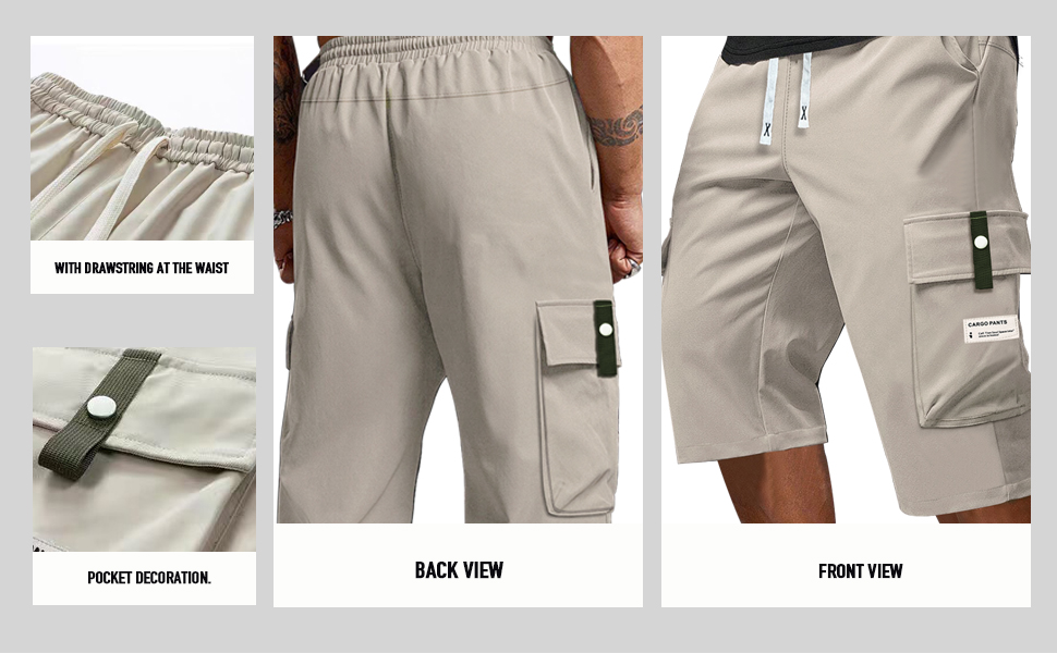 Men's Capri Pants Cargo Shorts